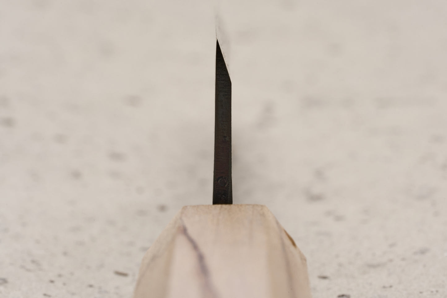 Suzuki Uchi Hamono Shirogami Kurouchi Left Handed Single Bevel Ko-Santoku 135mm