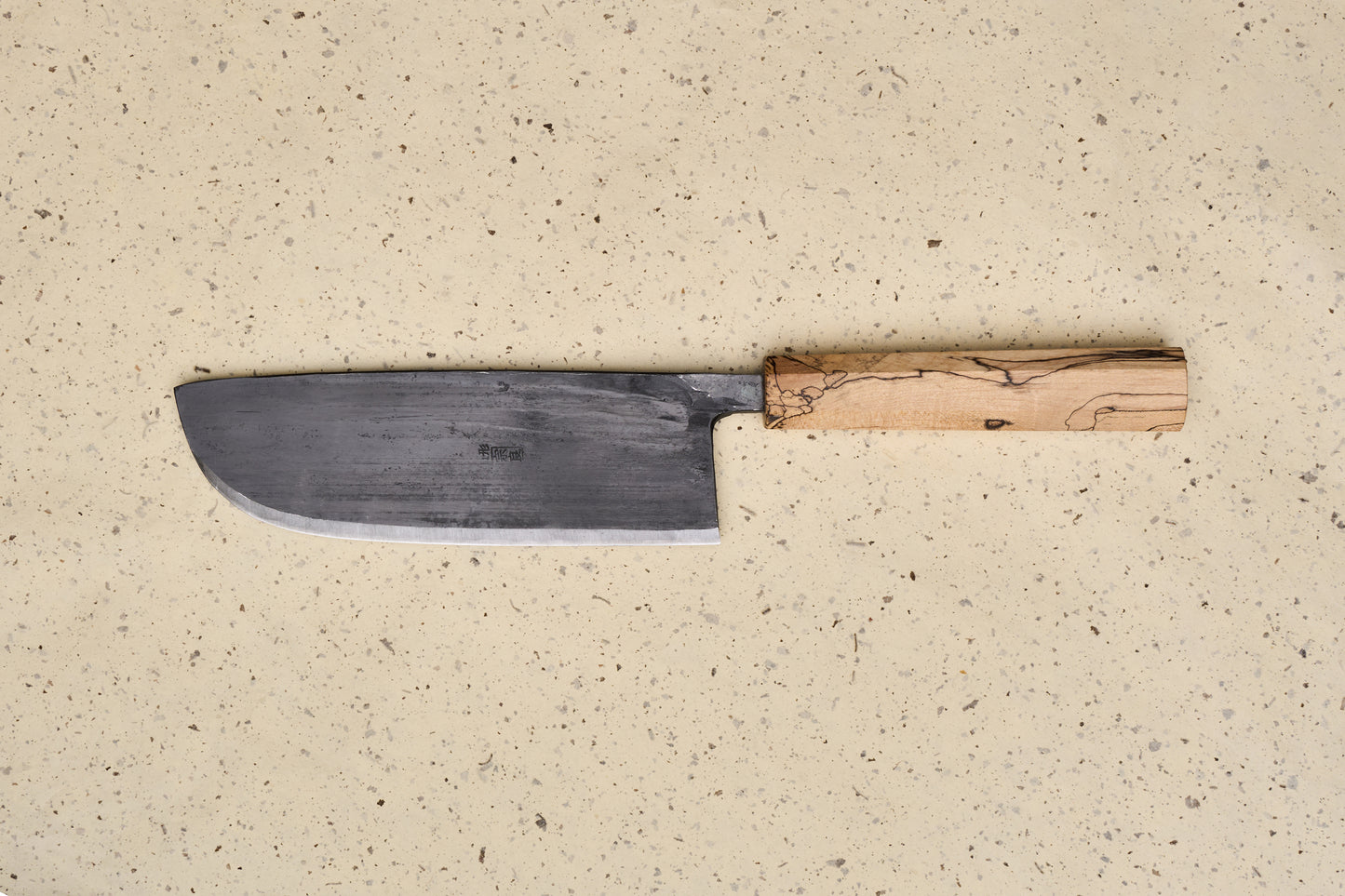 Suzuki Uchi Hamono Shirogami Kurouchi Left Handed Single Bevel Nakiri 165mm