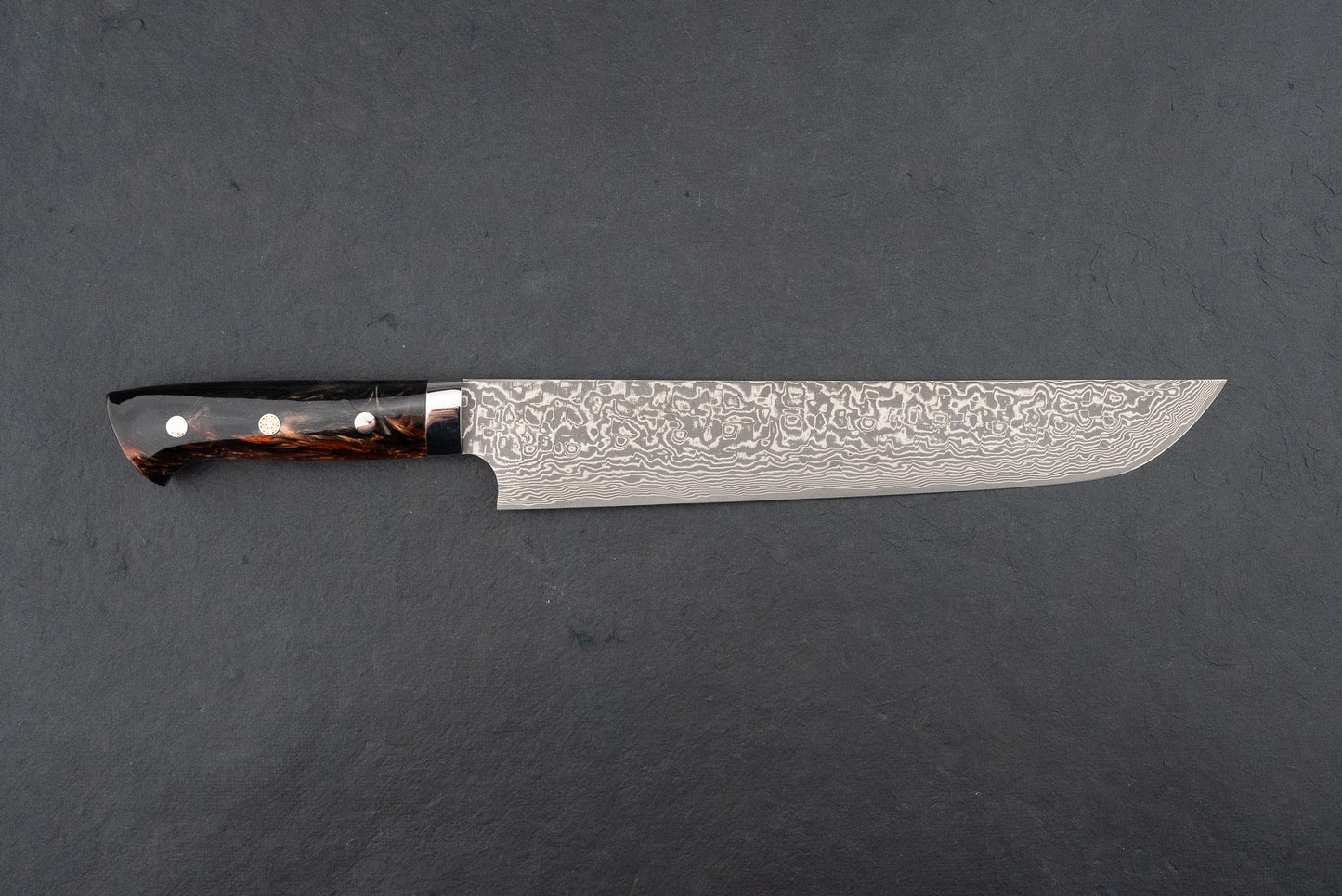Takeshi Saji SG2 Black Damascus Western Sakimaru Sujihiki 240mm from Takeshi Saji