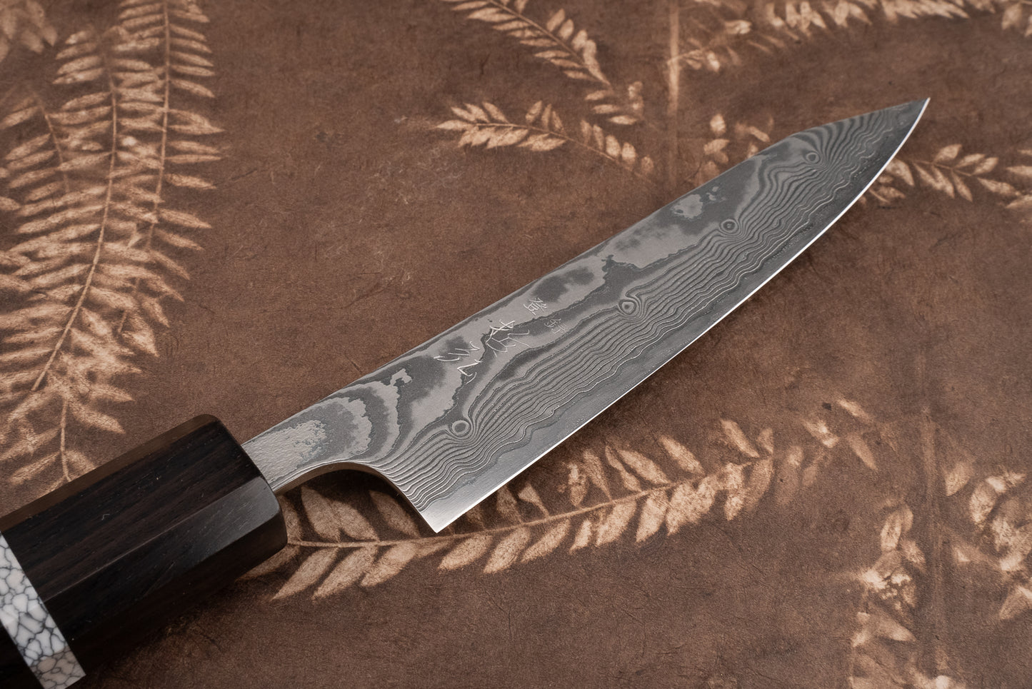 Tetsuhiro SG2 Damascus Kanko Kiritsuke Petty 135mm from Tetsuhiro