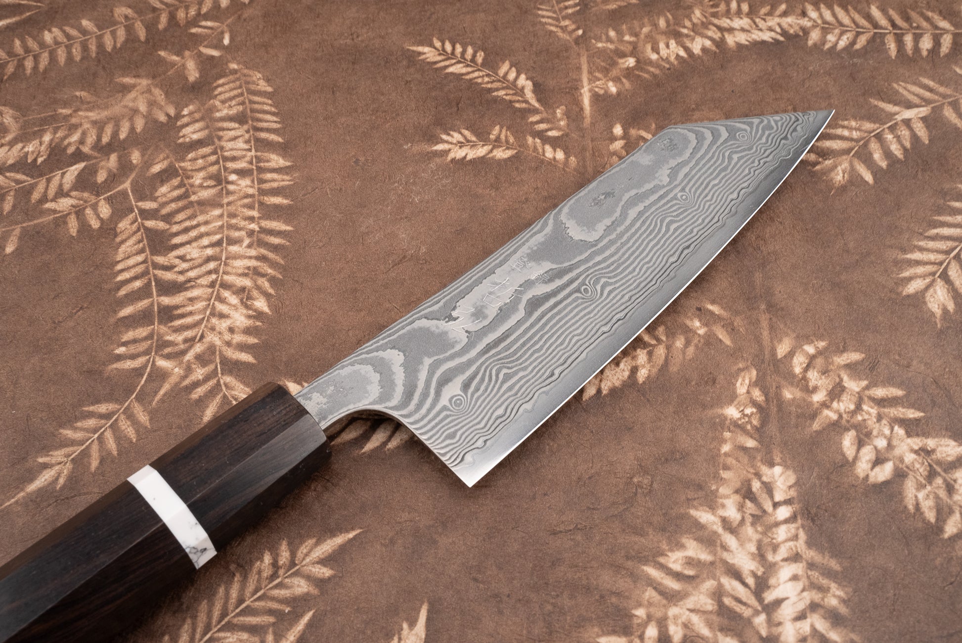 Tetsuhiro SG2 Damascus Kanko Kiritsuke Santoku 165mm from Tetsuhiro