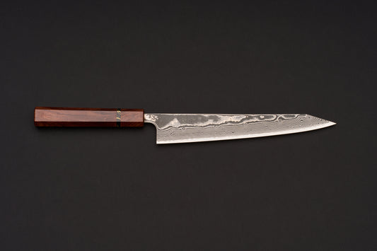 Custom Handle Tetsuhiro SG2 Damascus Kanko Sujihiki 240mm
