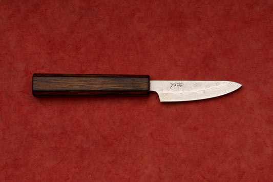 Tsunehisa 440C Sanjuichi 参拾壱 Tsuchime Damascus Petty 80mm T-03101