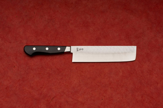 Tsunehisa A2/S Ichi 壱 Tsuchime Nashiji Western Nakiri 165mm T-00106