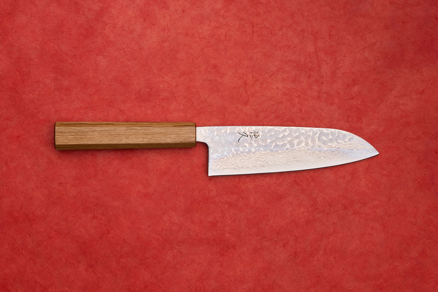 Tsunehisa Ginsan Sanjugo 参拾伍 Tsuchime Damascus Santoku 165 mm T-03505