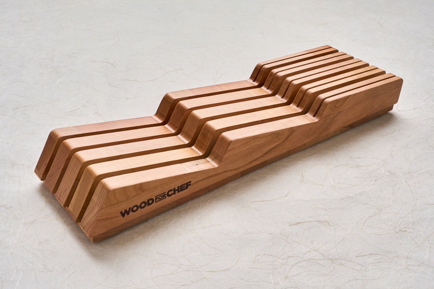 WoodForChef 9 Slot In-Drawer Knife Block