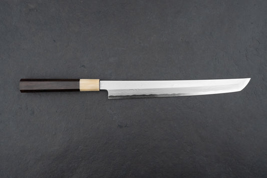 Yamawaki Hamono Aoichi Suminagashi Sakimaru Takohiki 270mm from Yamawaki Hamono