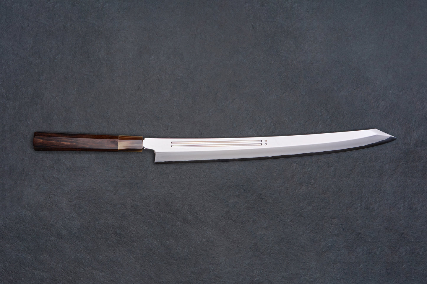 Yamawaki Hamono Ginsan Kyomen Onizori Kiritsuke Yanagiba 390mm