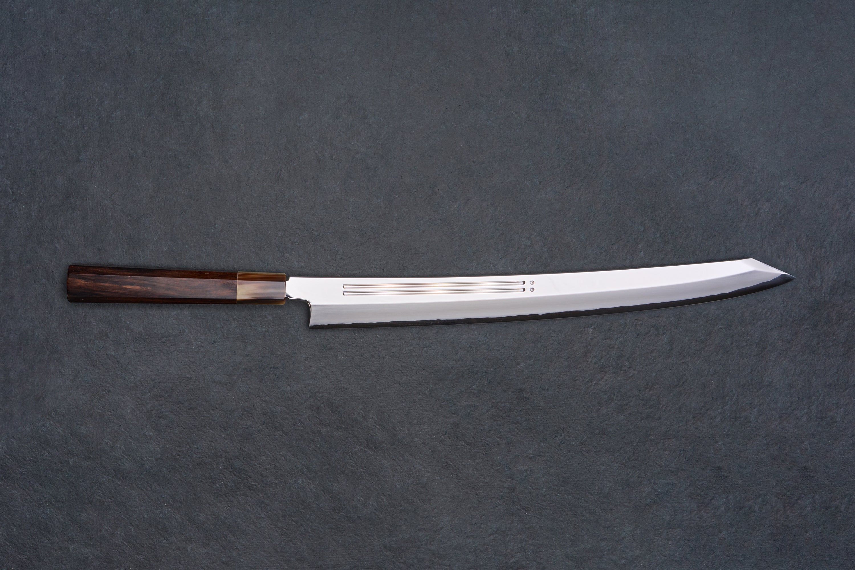 Yamawaki Hamono Ginsan Kyomen Onizori Kiritsuke Yanagiba 390mm