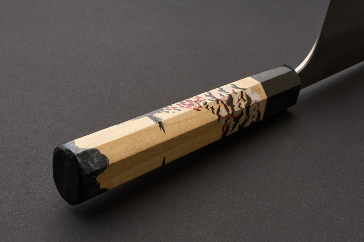 Hand Painted Custom Handle Yoshimi Kato AS/S Nashiji Gyuto 240mm