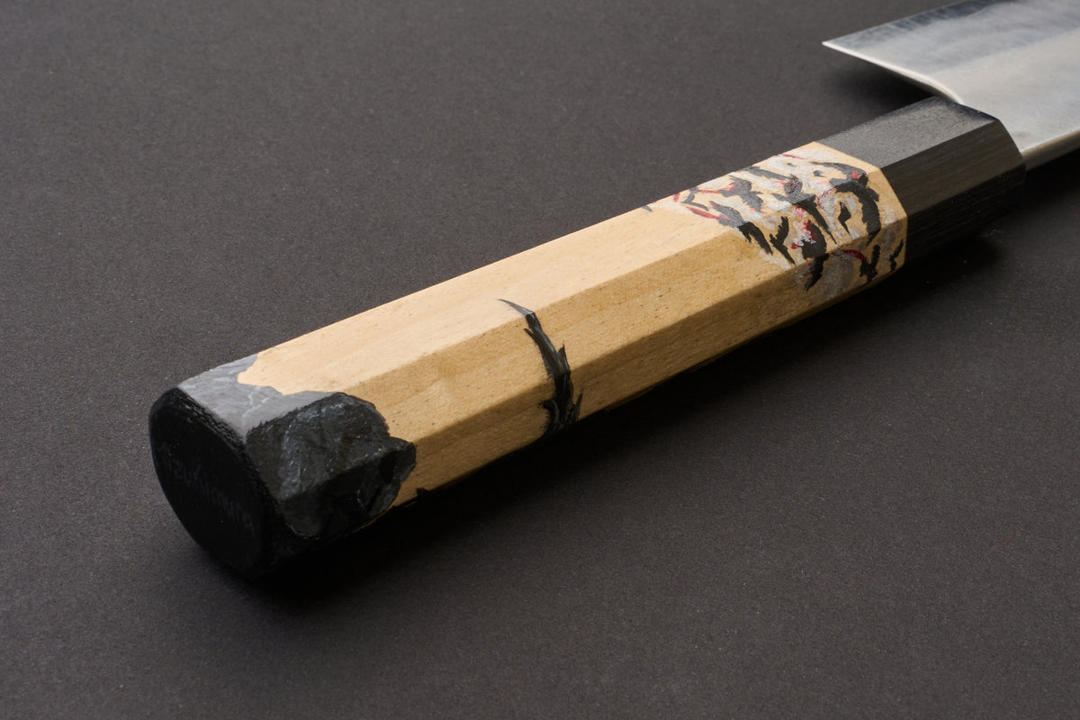 Hand Painted Custom Handle Yoshimi Kato AS/S Nashiji Gyuto 240mm