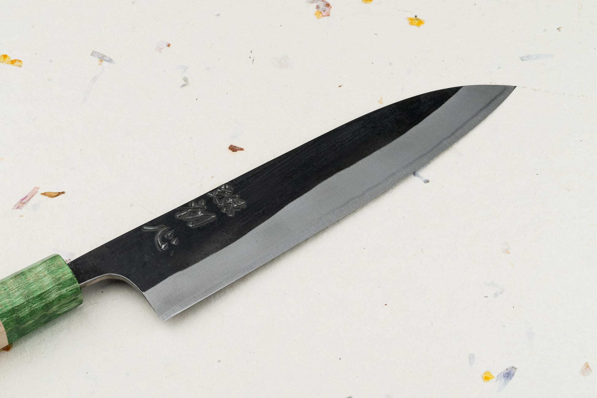 Hatsukokoro Kurokaze Shirogami Stainless Kurouchi Gyuto 210mm from Hatsukokoro