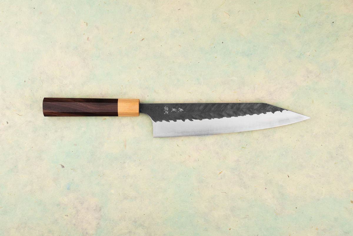 Yoshimi Kato AS/S V-Tsuchime Kurouchi Kiritsuke Gyuto 210mm from Yoshimi Kato
