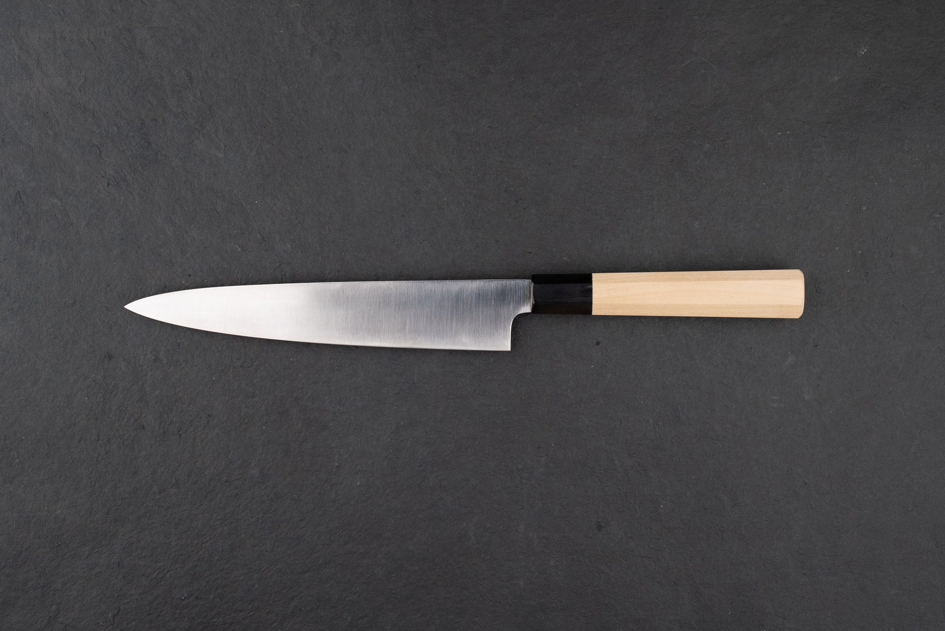 Yoshiaki Fujiwara (Kiyoshi Kato) Aoniko Migaki Sujihiki 210mm from Kiyoshi Kato