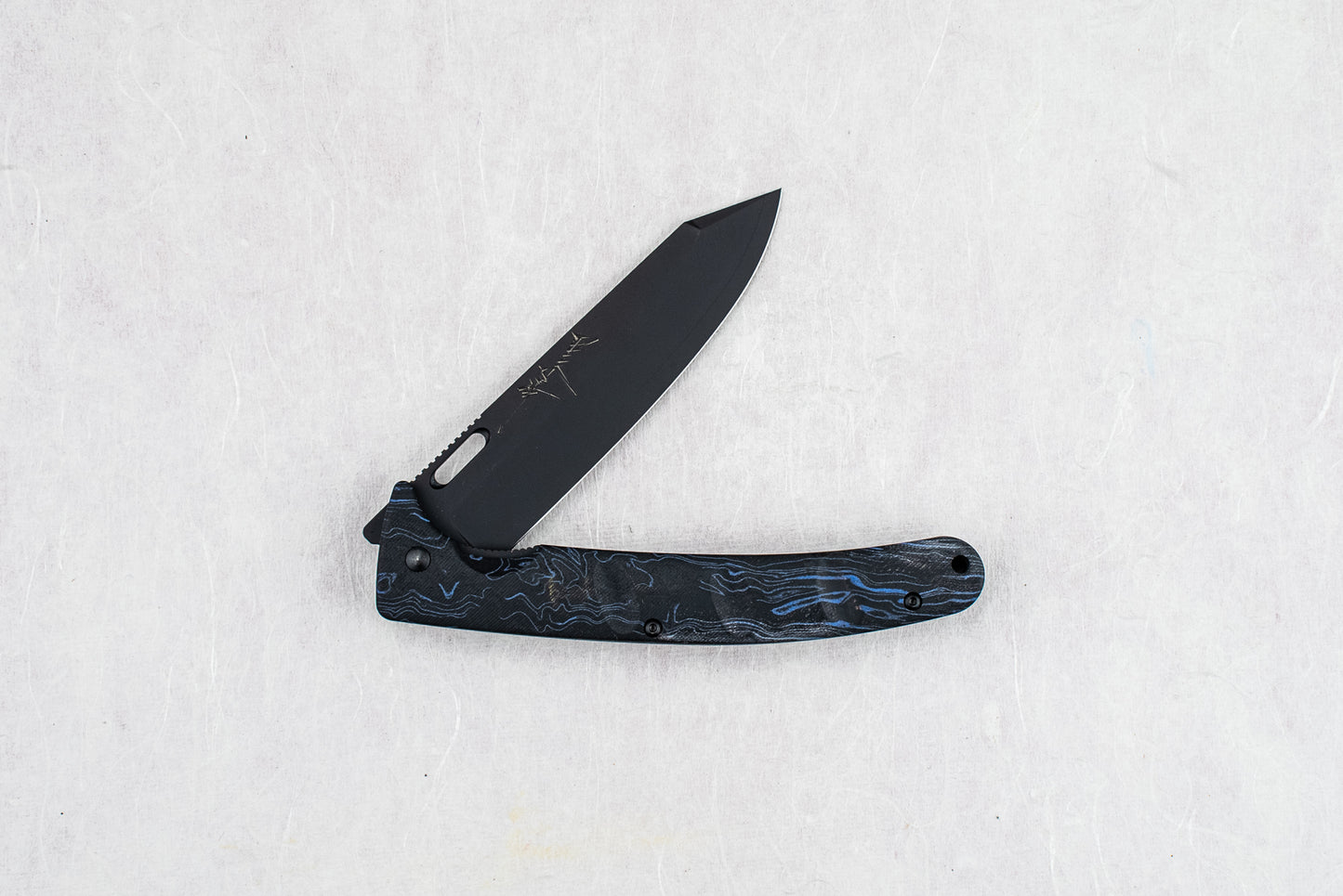 Yu Kurosaki SG2 Black Leopard Folding Knife 110mm from Yu Kurosaki