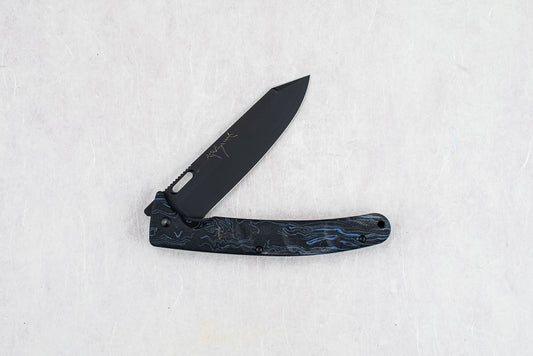 Yu Kurosaki SG2 Black Leopard Folding Knife 110mm from Yu Kurosaki