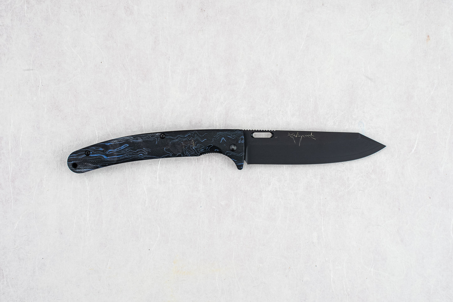 Yu Kurosaki SG2 Black Leopard Folding Knife 110mm from Yu Kurosaki