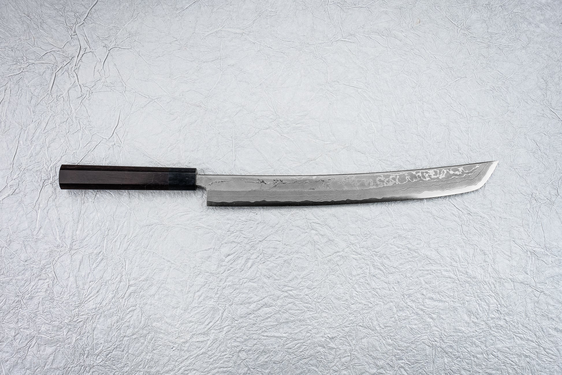 Kyohei Shindo Aogami Damascus Sakimaru Sujihiki 300mm from Kyohei Shindo