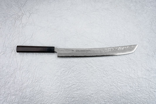 Kyohei Shindo Aogami Damascus Sakimaru Sujihiki 300mm from Kyohei Shindo