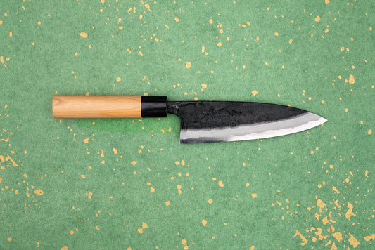 Kyohei Shindo Aogami Kurouchi Funayuki 165mm from Kyohei Shindo