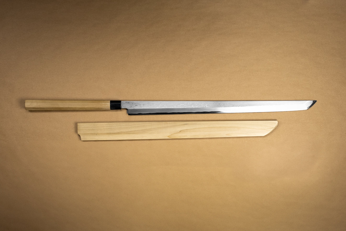 Masashi Shirogami　Suminagashi Maguro Bocho 600mm from Masashi Yamamoto