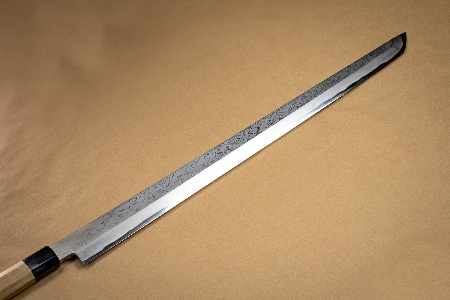 Masashi Shirogami　Suminagashi Maguro Bocho 600mm from Masashi Yamamoto