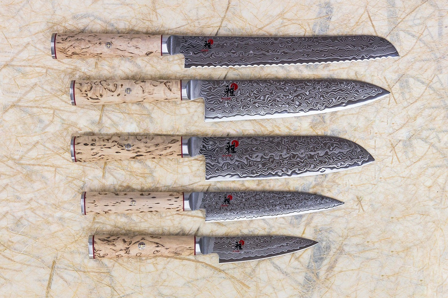 Miyabi SG2 Birchwood, ensemble de 5 couteaux