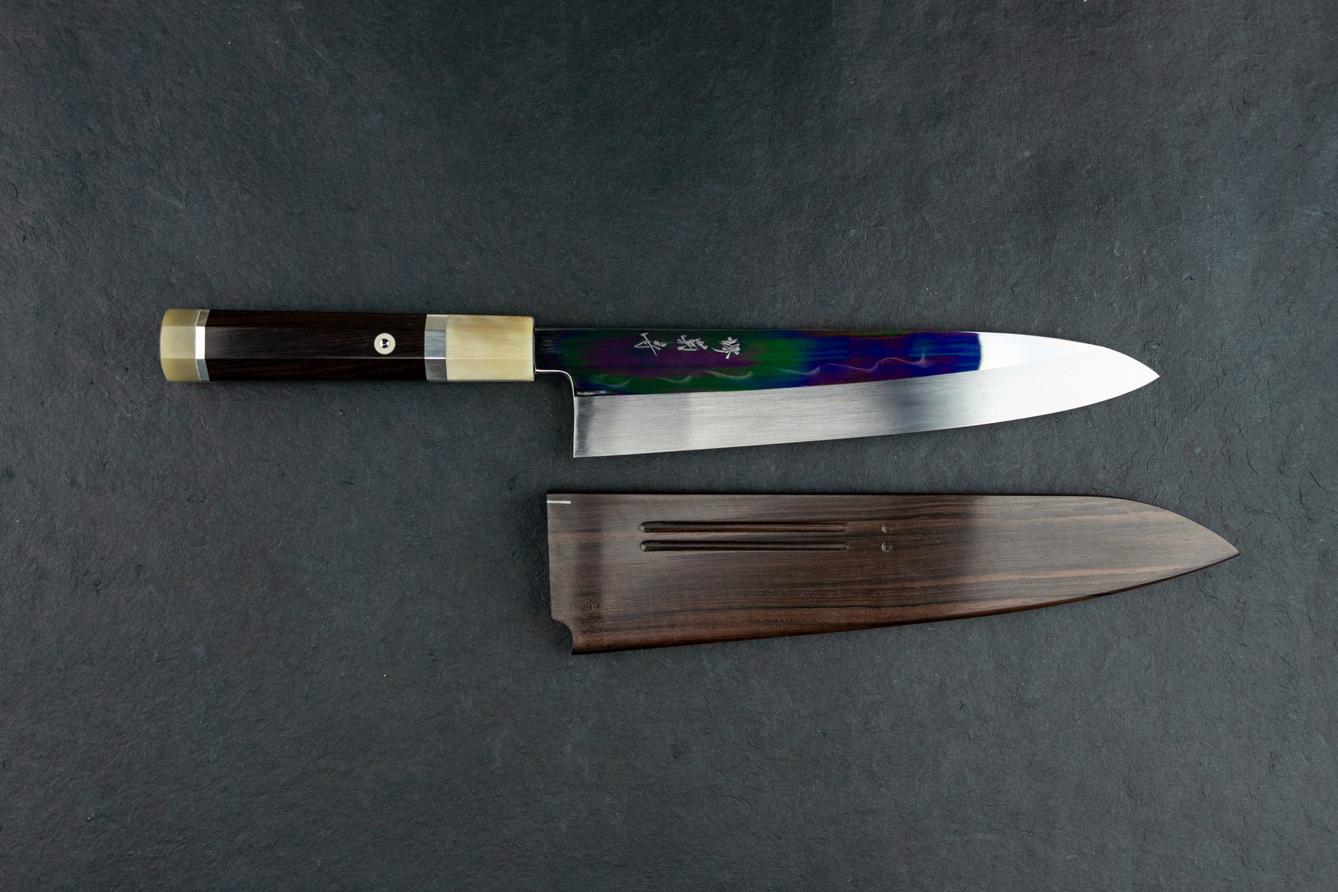 Sakai Kikumori Shiroichi Kyomen Sakachoji Honyaki Gyuto 240mm from Sakai Kikumori