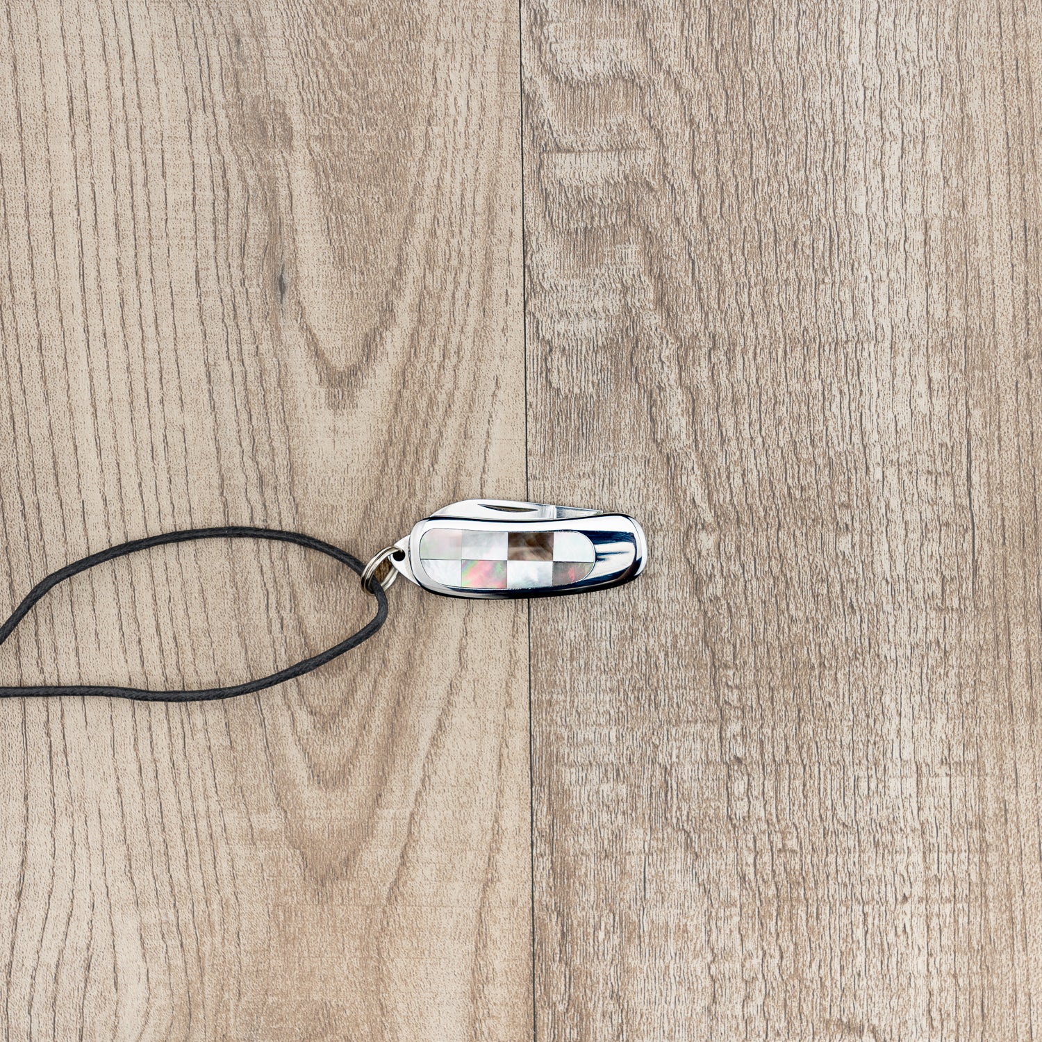 Moki Mini Pendant Knife "Check" Folding Knife 28mm from Moki Knife Company