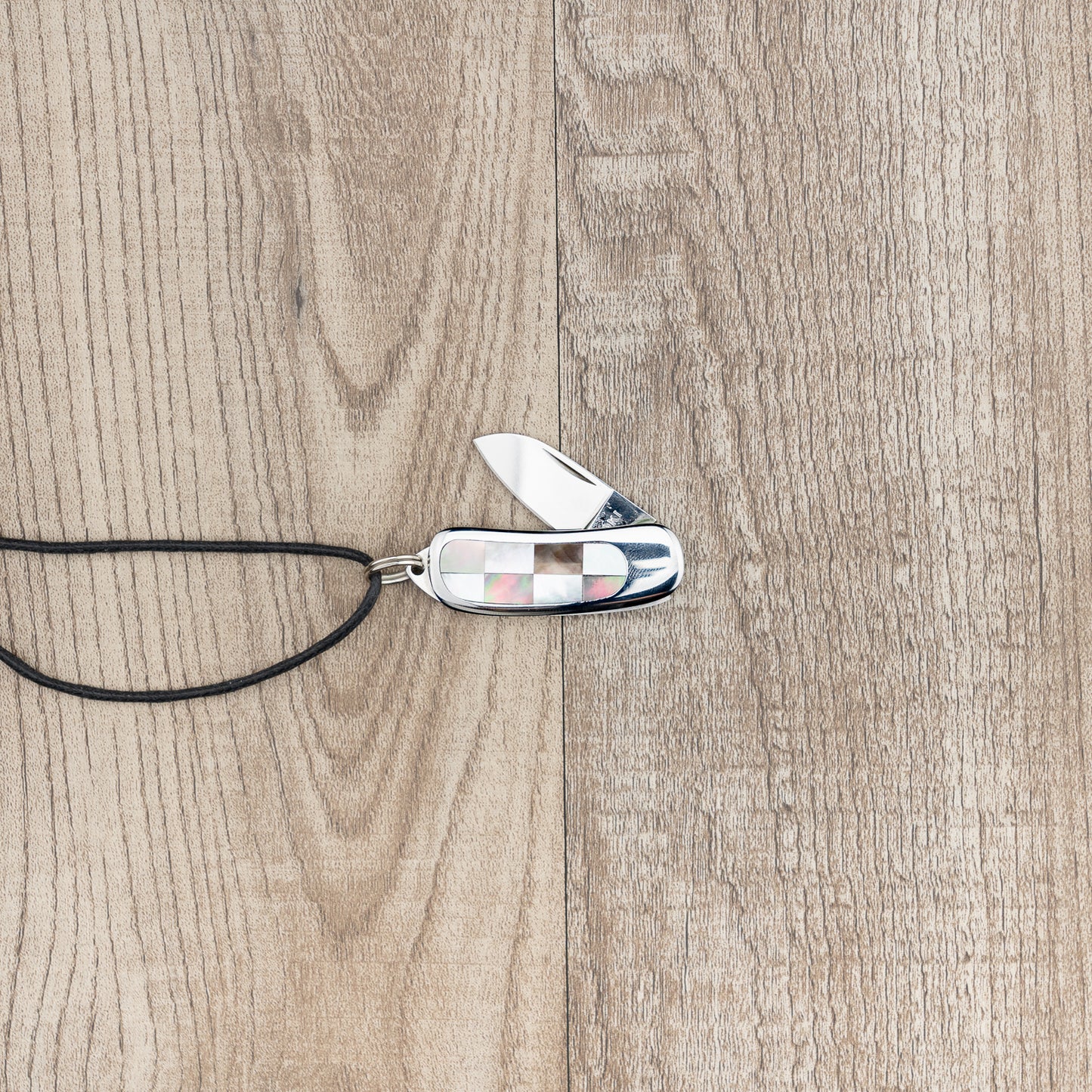 Moki Mini Pendant Knife "Check" Folding Knife 28mm from Moki Knife Company