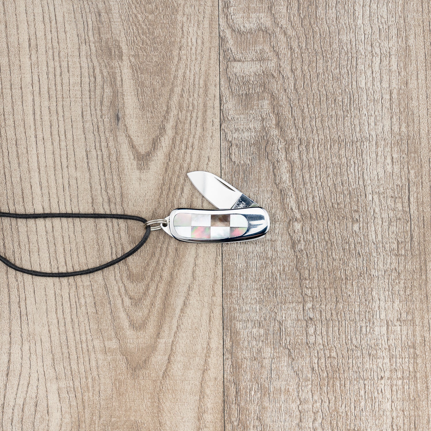 Moki Mini Pendant Knife "Check" Folding Knife 28mm from Moki Knife Company