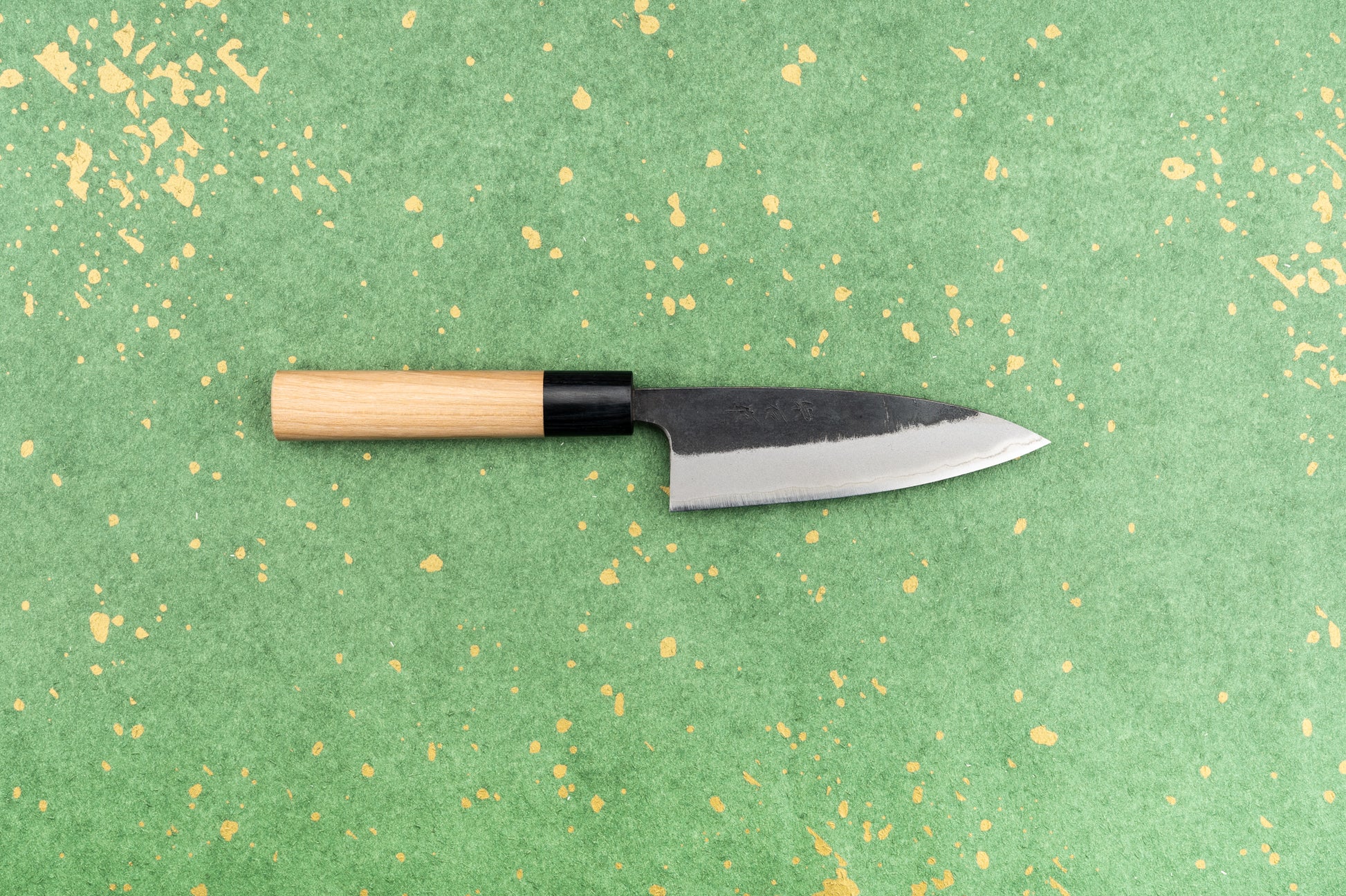 Muneishi Aogami Stainless Kurouchi Gyuto 120mm from Muneishi