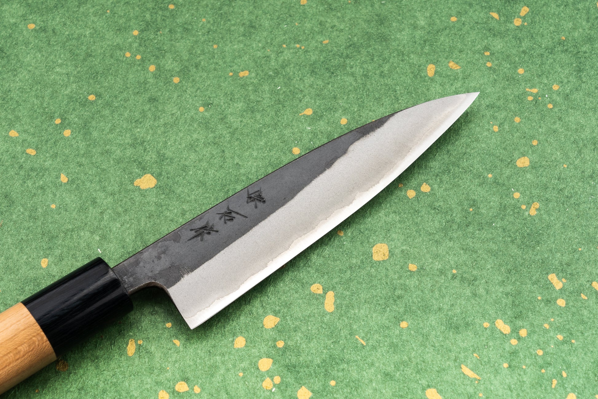 Muneishi Aogami Stainless Kurouchi Petty 120mm from Muneishi