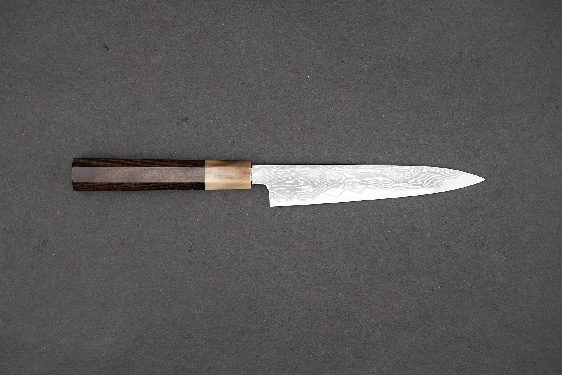 Satoshi Nakagawa x Naohito Myojin Aoichi Damascus Petty 150mm from Nakagawa Hamono
