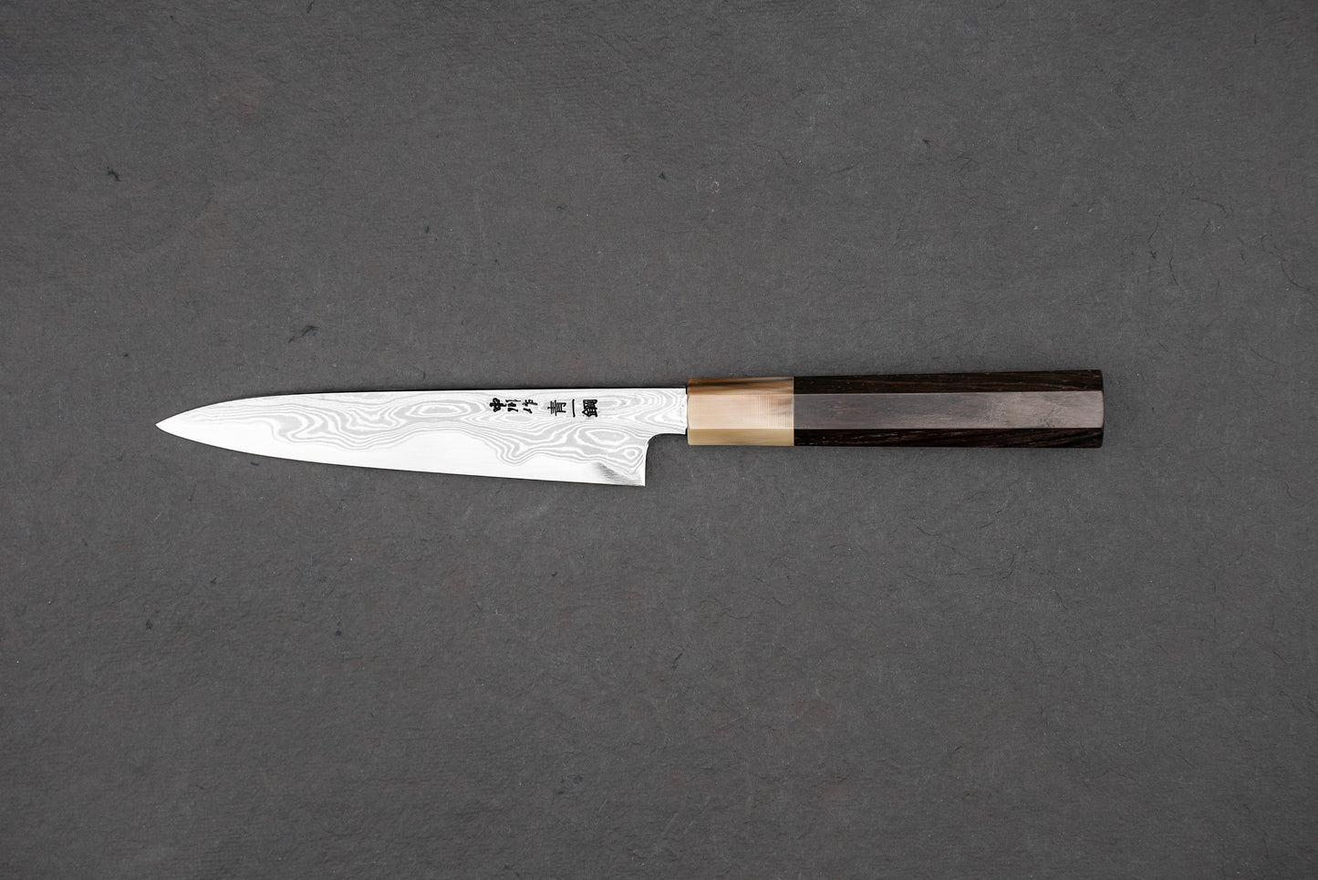 Satoshi Nakagawa x Naohito Myojin Aoichi Damascus Petty 150mm from Nakagawa Hamono