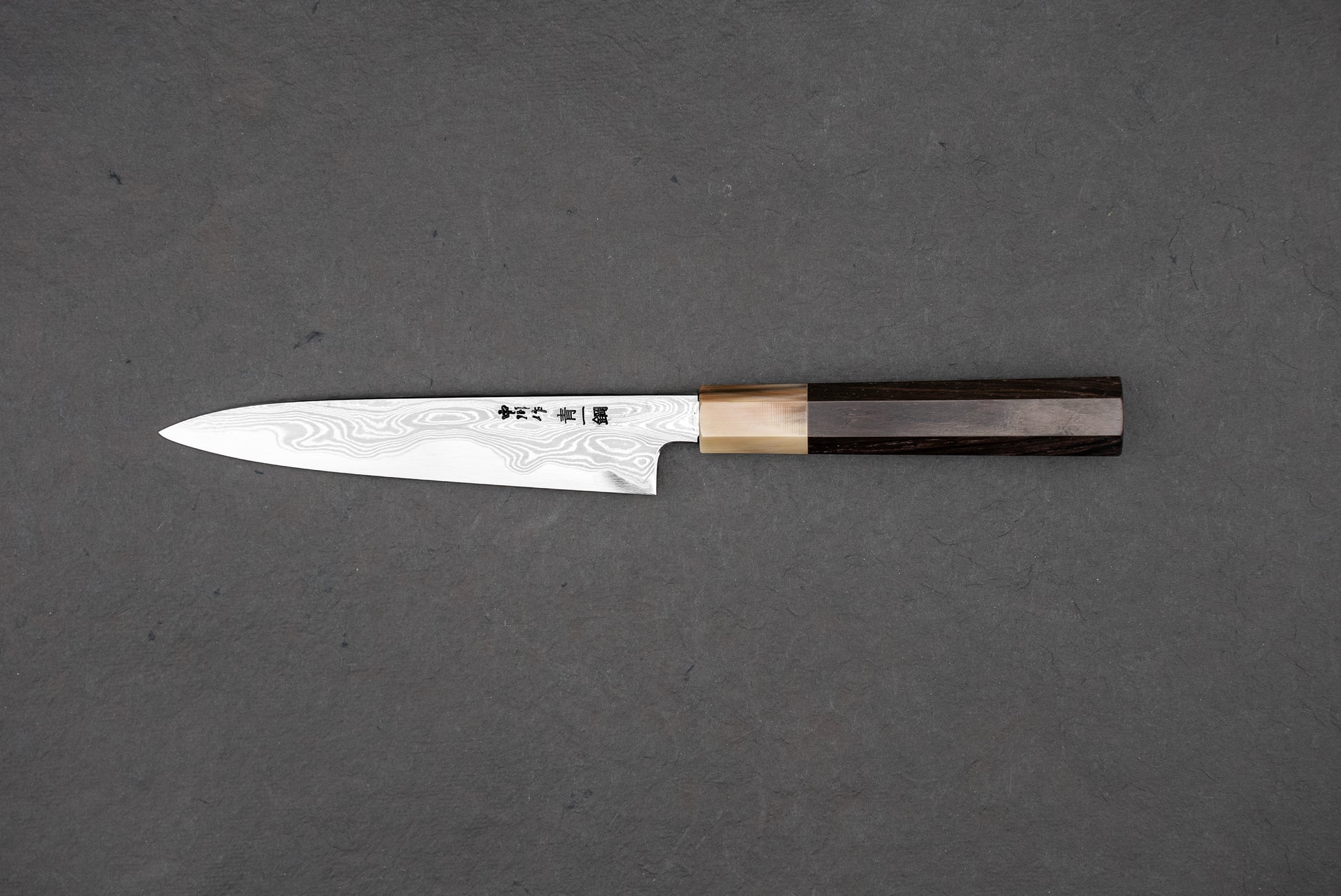 Satoshi Nakagawa x Naohito Myojin Aoichi Damascus Petty 150mm from Nakagawa Hamono