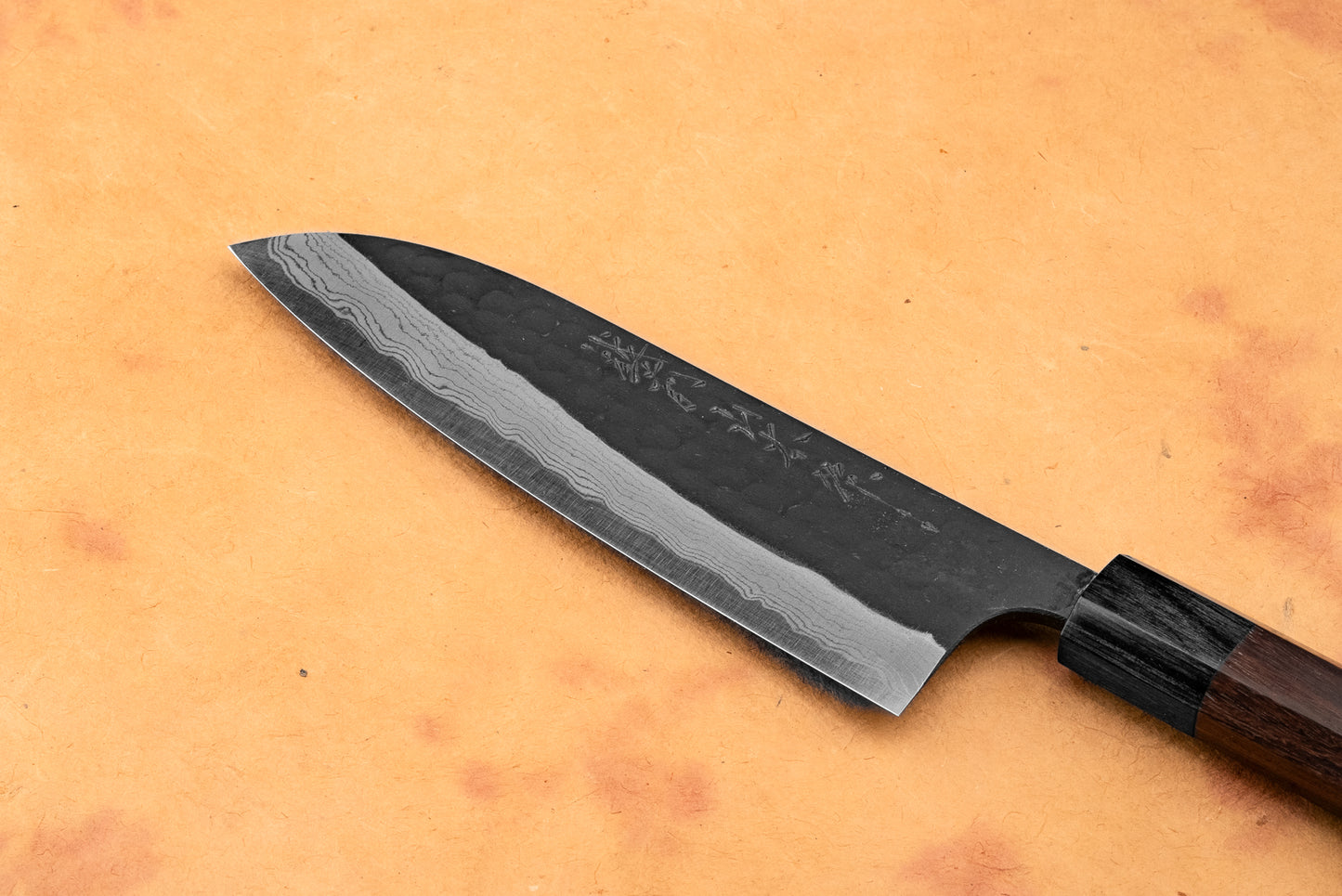 Nao Yamamoto AS Kurouchi Tsuchime Damascus Santoku 165mm from Nao Yamamoto
