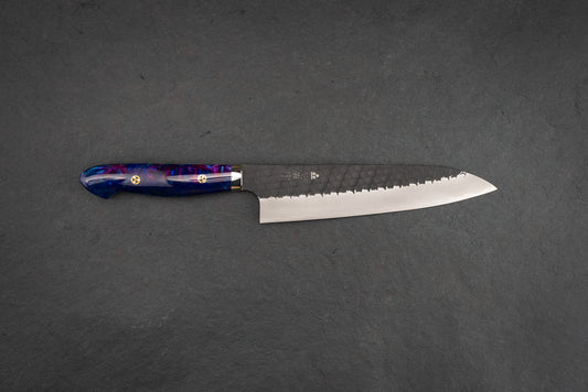 Nigara SG2 Kurouchi Tsuchime Western Gyuto 210mm from Nigara Hamono