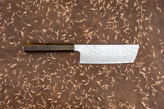 Nigara VG10 Tsuchime Damascus Sakimaru Nakiri 165mm from Nigara Hamono