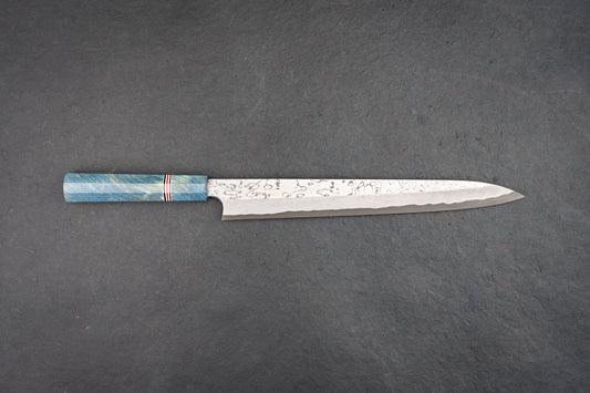 Nigara Aogami Kurozome Damascus Yanagiba 300mm from Nigara Hamono