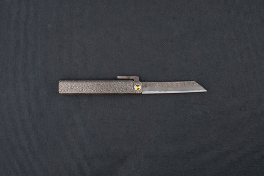 Osamu Tomita Shirogami Kurouchi Tsuchime Higo Knife from Osamu Tomita
