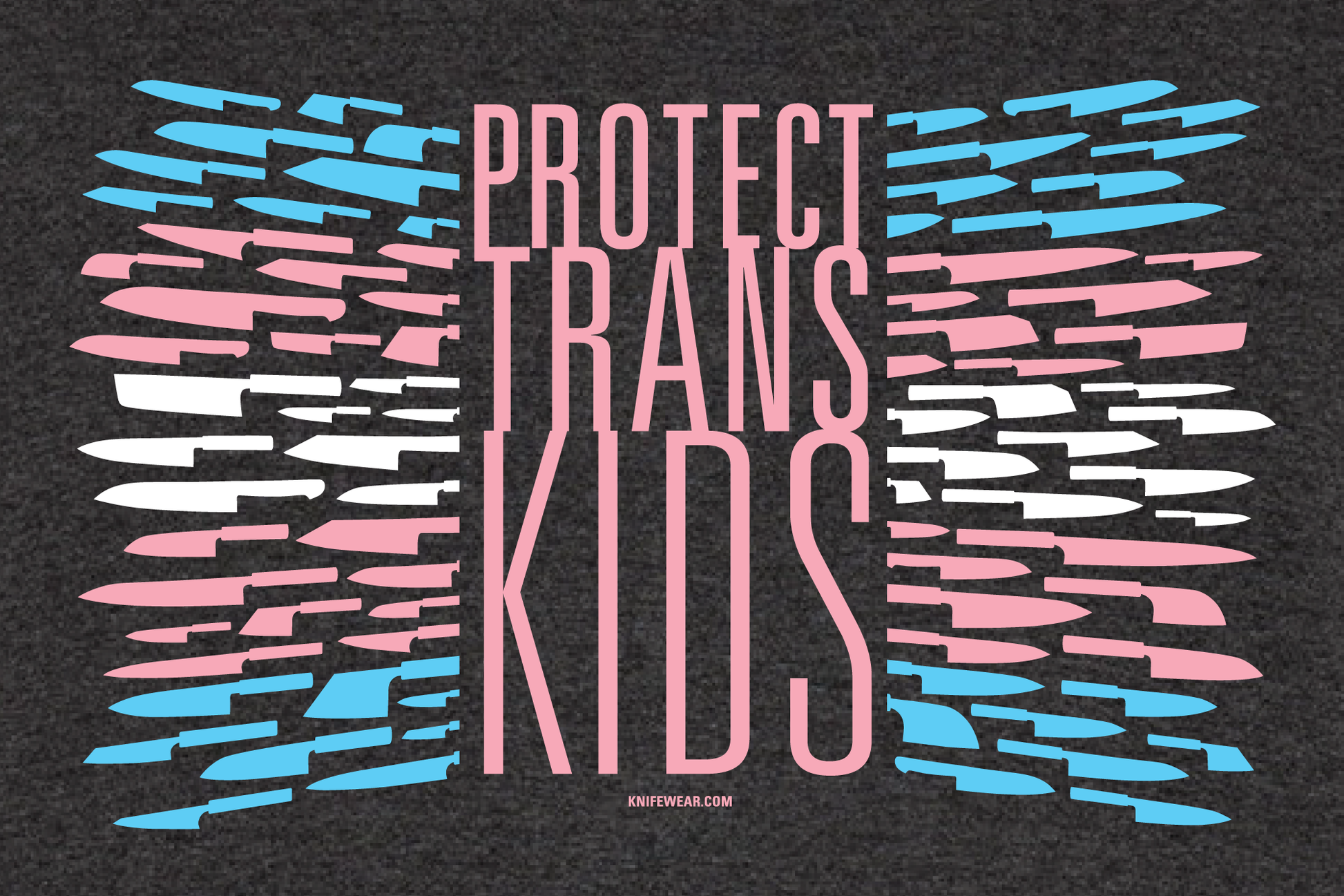 Knifewear Protect Trans Kids T-Shirt from Knifewear Merch