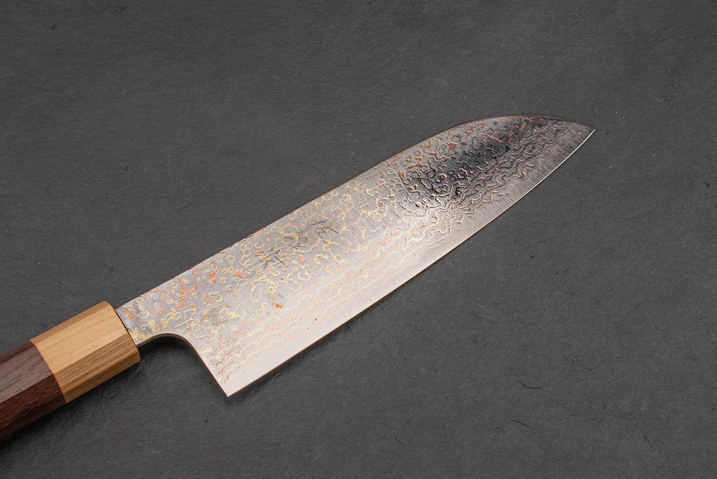 Takeshi Saji VG10W Rainbow Damascus Wa Santoku 165mm from Takeshi Saji