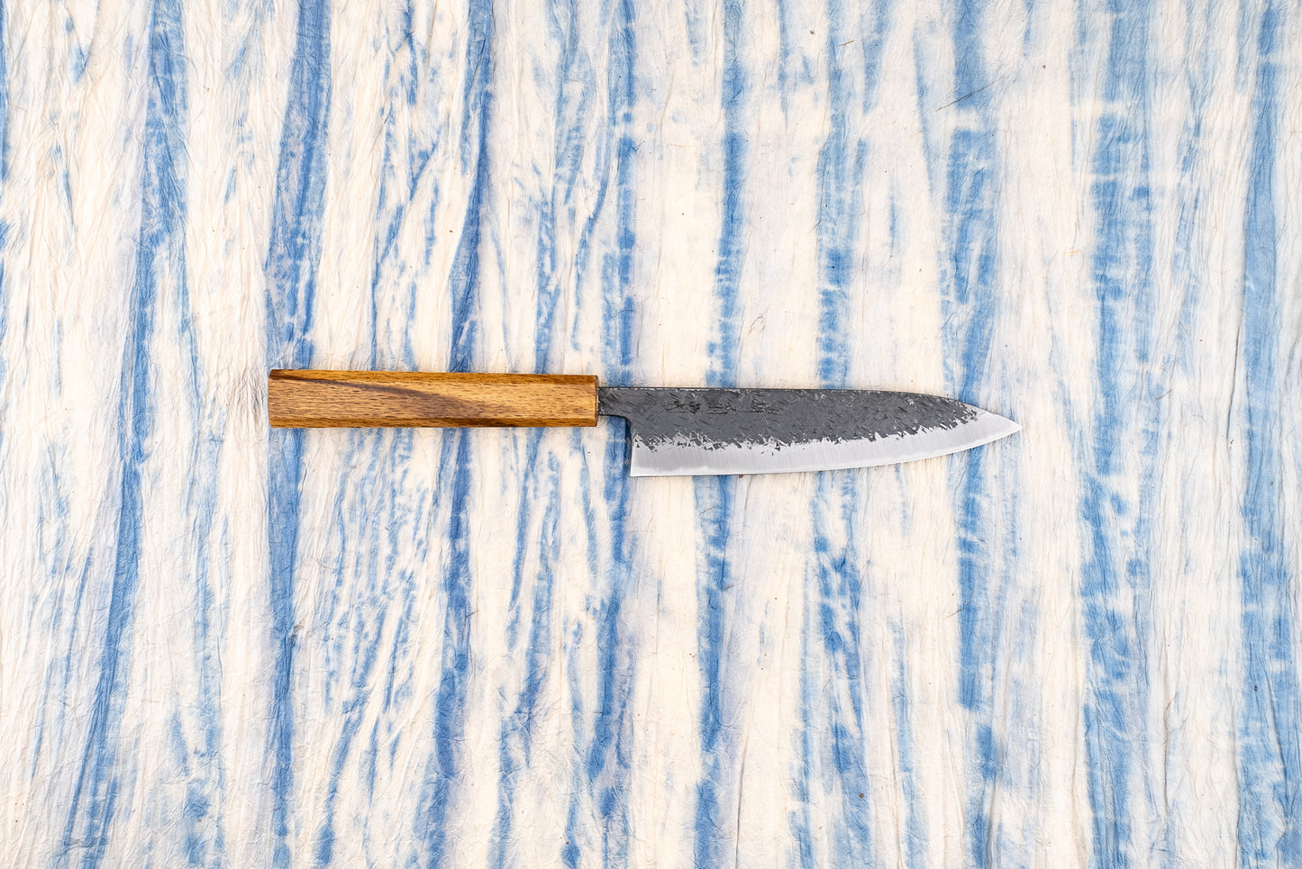 Sakai Kikumori Minomo Kajiya Aogami Kurouchi Tsuchime Petty 150mm from Sakai Kikumori