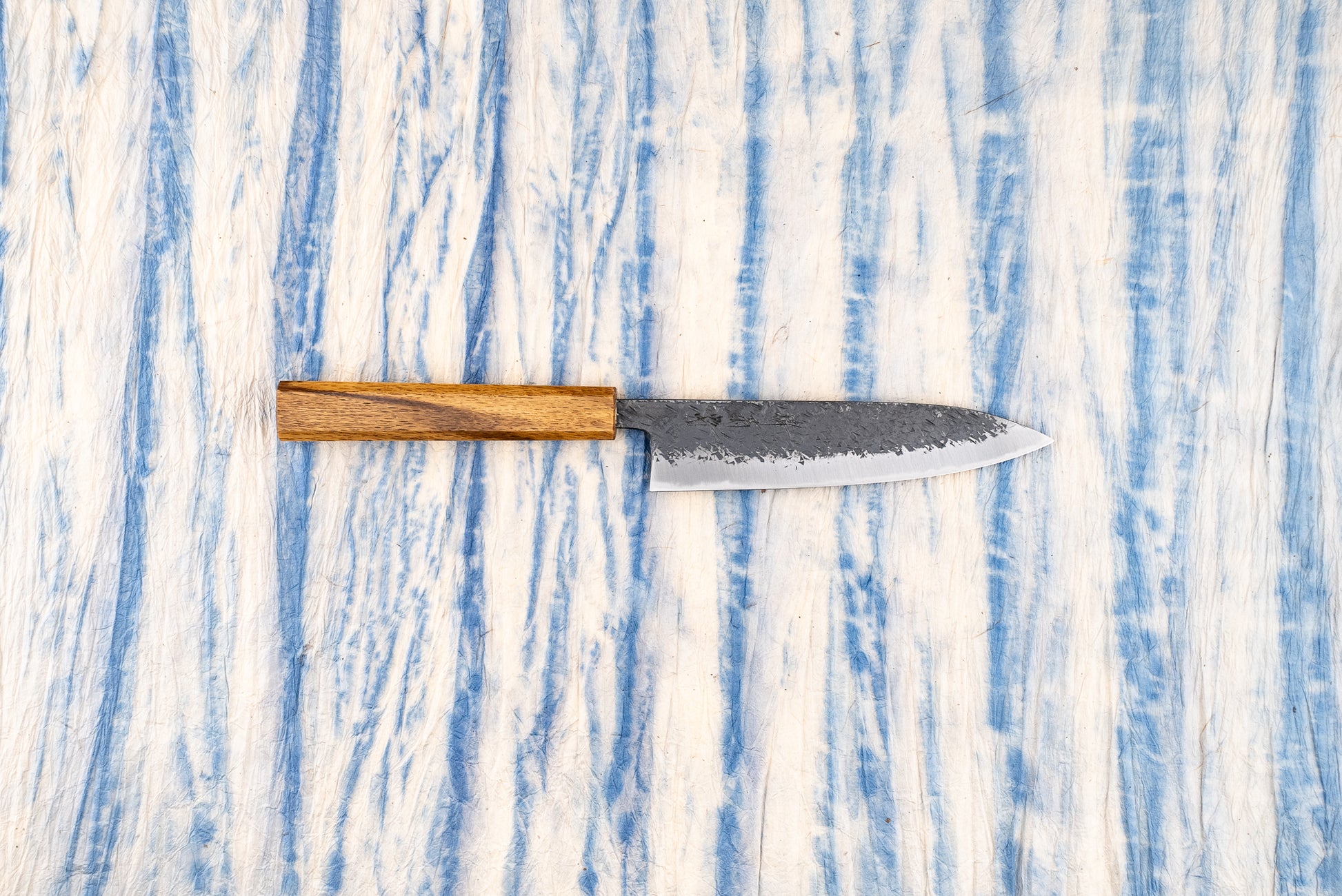 Sakai Kikumori Minomo Kajiya Aogami Kurouchi Tsuchime Petty 150mm from Sakai Kikumori