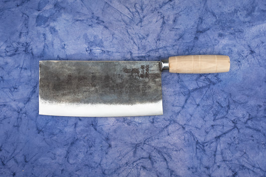 Sentan Shirogami Stainless Kurouchi Chinese Cleaver 200mm from Sentan