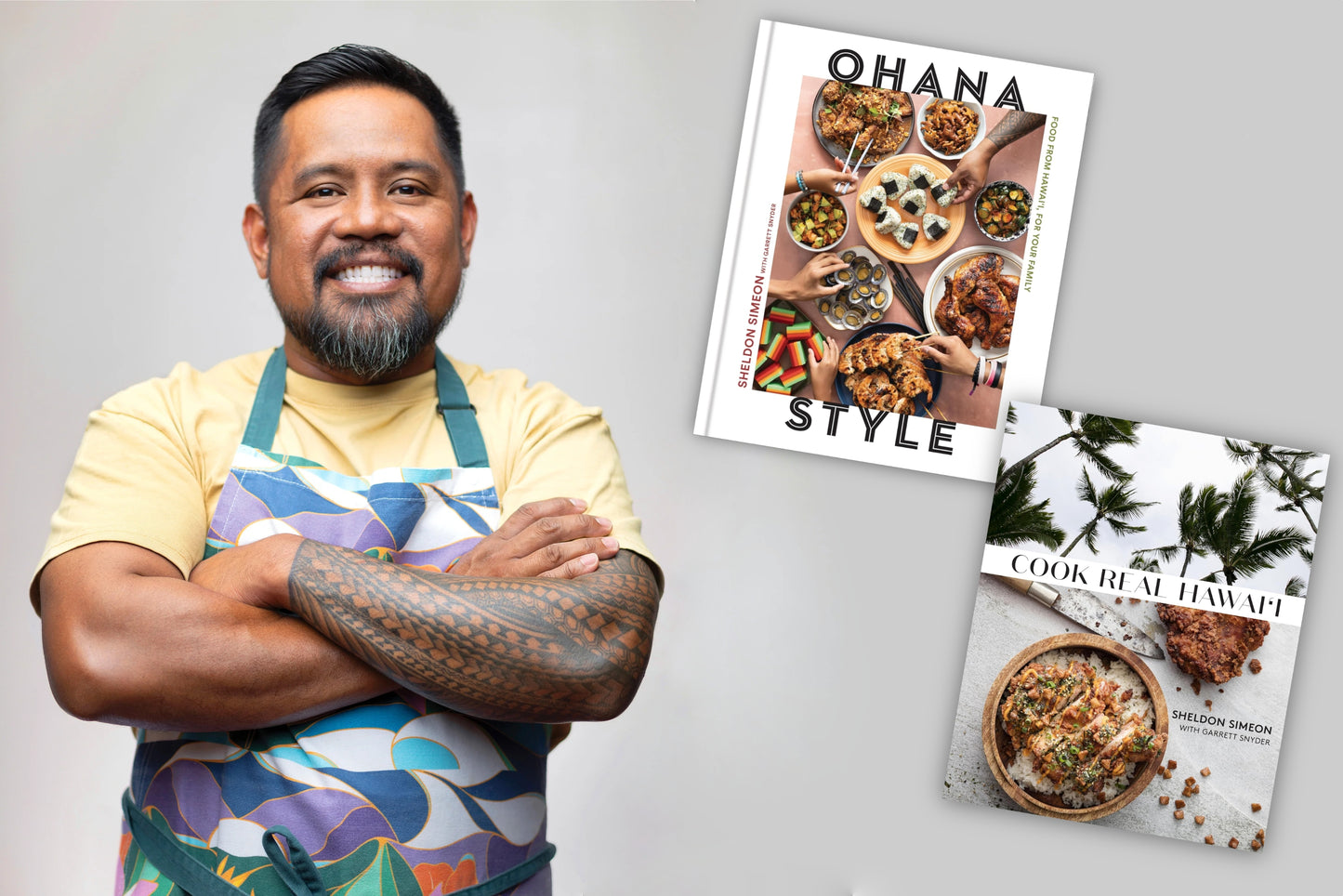 Book Signing with Sheldon Simeon + Both Cookbooks (Cook Real Hawai'i and Ohana Style)