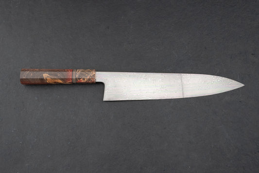 Shoichi Hashimoto x Naohito Myojin Shinryoku Coreless Damascus Gyuto 240mm from Shoichi Hashimoto