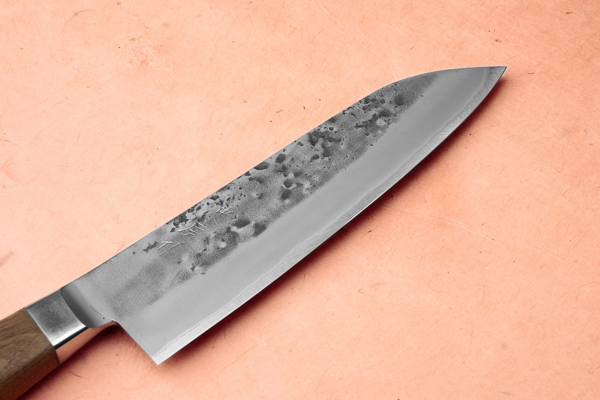 Tadafusa Nashiji Western Walnut Santoku 170mm from Tadafusa