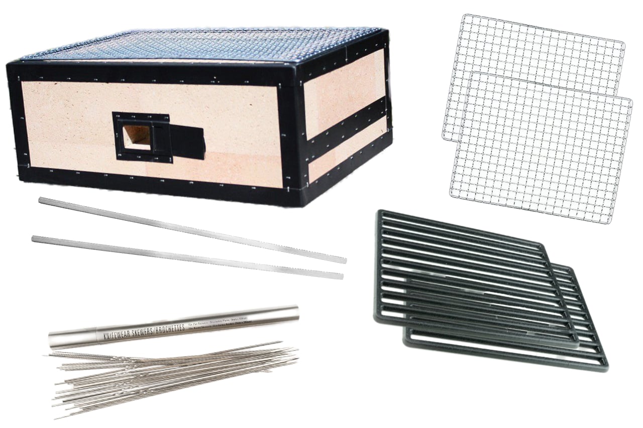 Kaginushi Konro Medium BBQ Grill - BQ-12 + Upgrade Kit from Kaginushi Kogyo